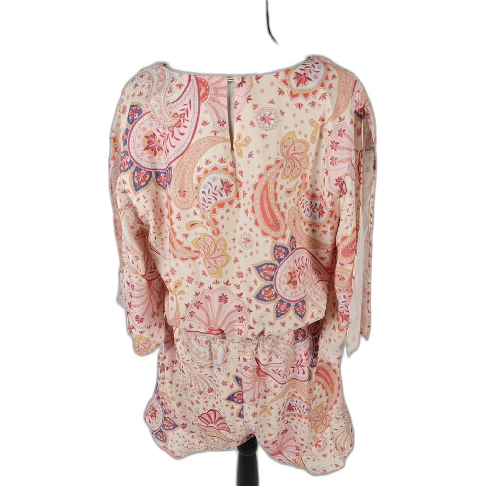 Women’s Lovers + Friends Paisley Romper Pink Multicolor Size Large - Picture 2 of 6